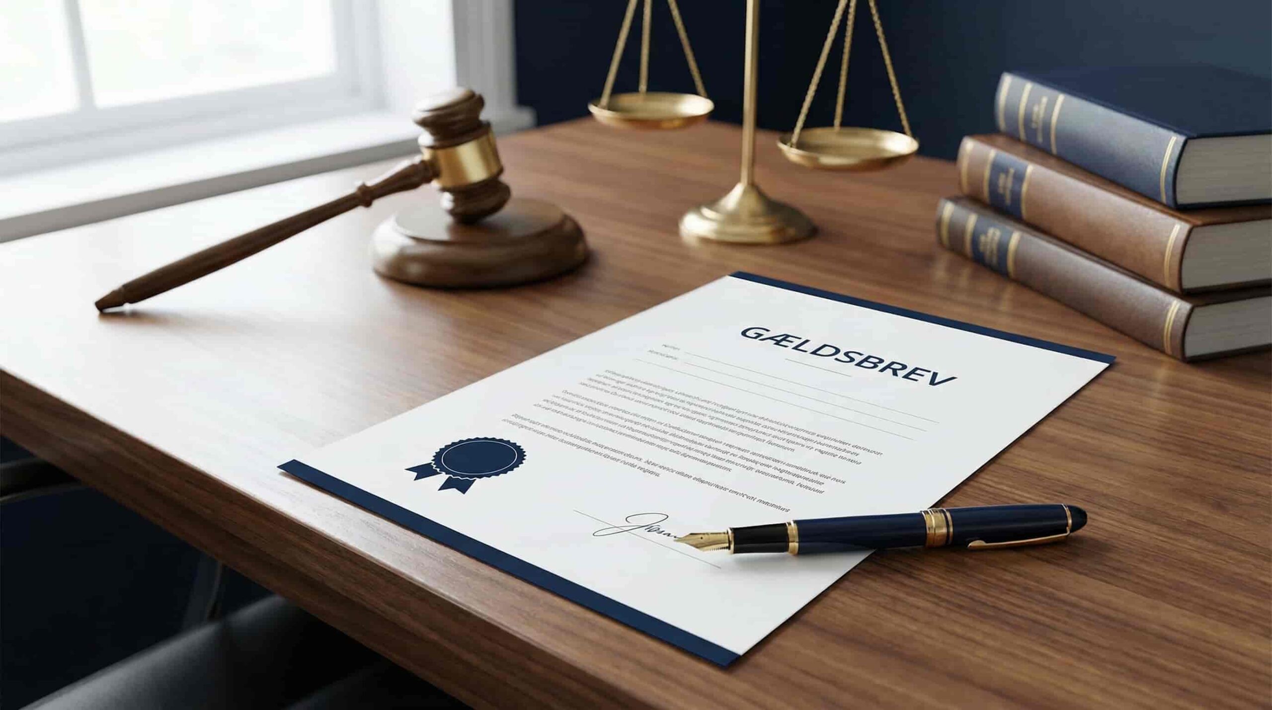 Skabelon til gældsbrev